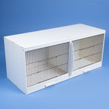 UPVC Plastic Double Budgie Breeding Cage with Divider