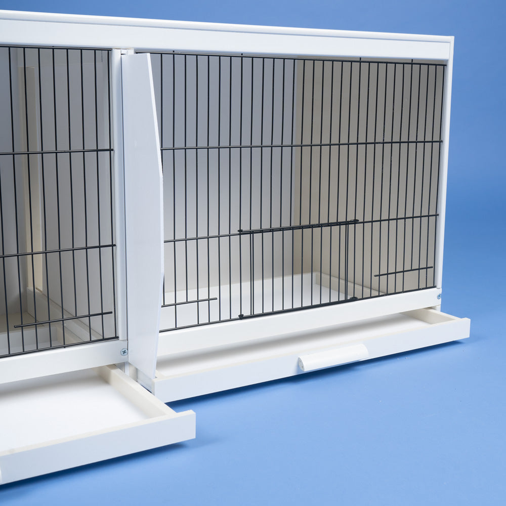 UPVC Plastic Double Canary Breeding Cage with Divider