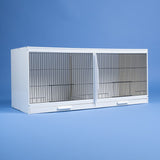 UPVC Plastic Double Canary Breeding Cage with Divider