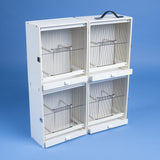 Plastic Quad Carrier Show Cage for Small/Medium Birds