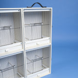 Plastic Quad Carrier Show Cage for Small/Medium Birds