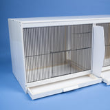 UPVC Plastic Double Finch Breeding Cage with Divider