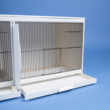 UPVC Plastic Double Finch Breeding Cage with Divider