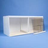 UPVC Plastic Double Finch Breeding Cage with Divider